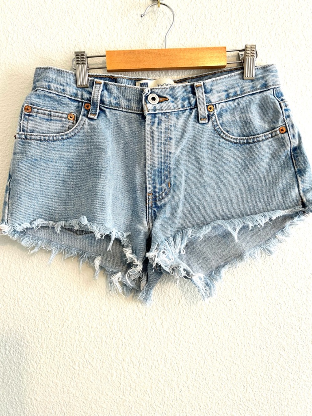 Gap Vintage 100% Cotton Denim Cut Off Shorts Mid Rise Reworked Blue size 4